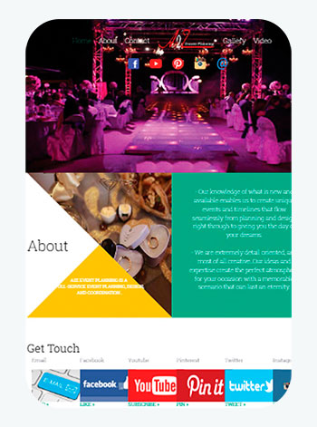 A2Z Event Planning - The site presents the work of a company specializing in the field of organizing parties and weddings - Summahost